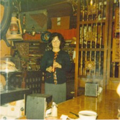 Marlene Hall in old Sea Gull Coffee Shop