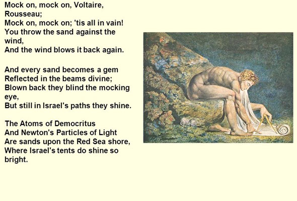 William Blake, "Newton" measuring the world