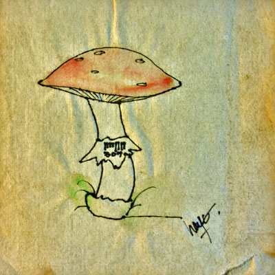 Lovely magic mushroom (Amanita) by Jack Haye