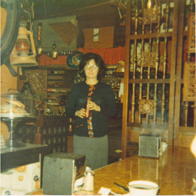 Marlene Hall in the original Sea Gull Coffee Shop
