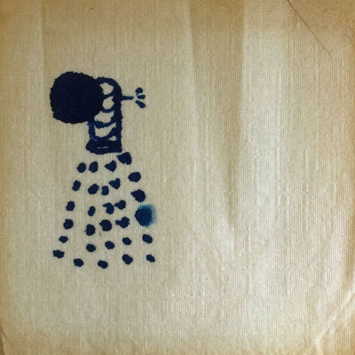 Sea Gull Cellar Bar Napkin Art, artist unknown